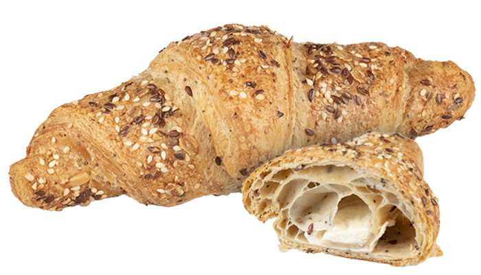 Croissant com sementes e queijo 90g